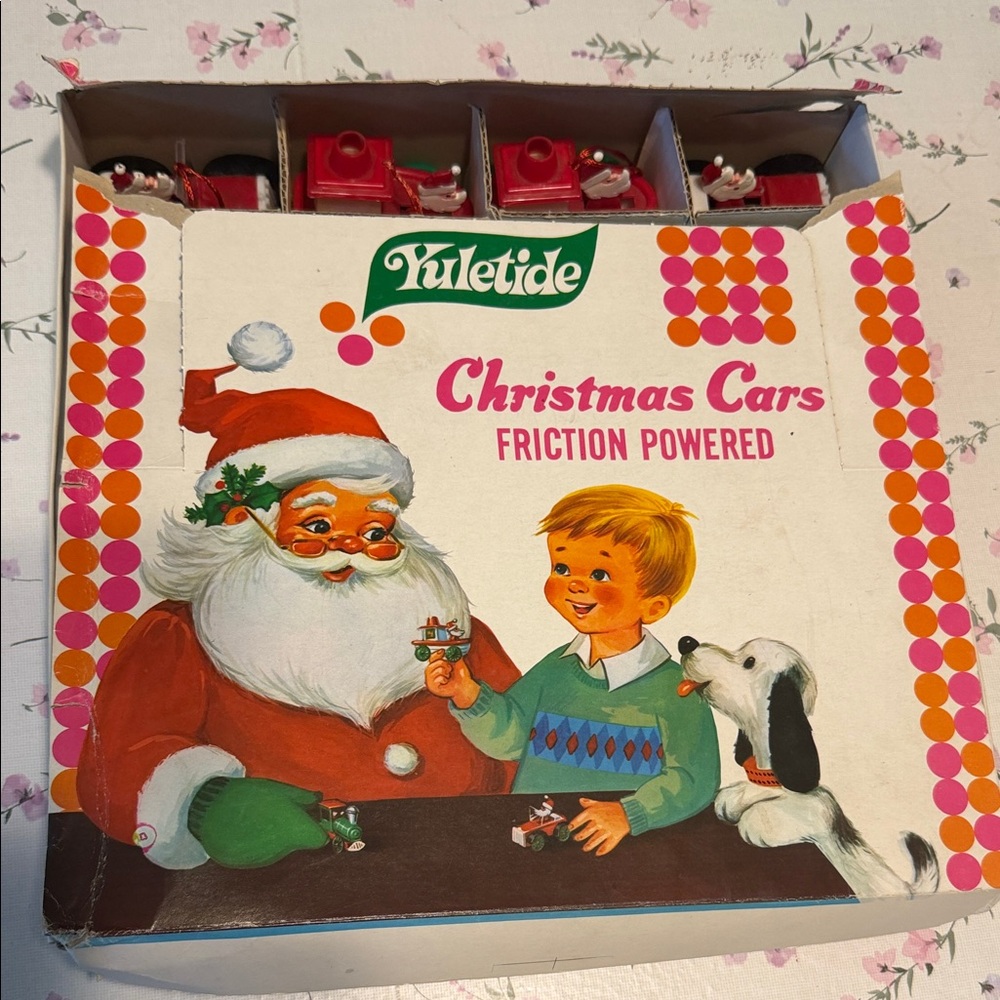 Christmas Friction Cars Set - Red